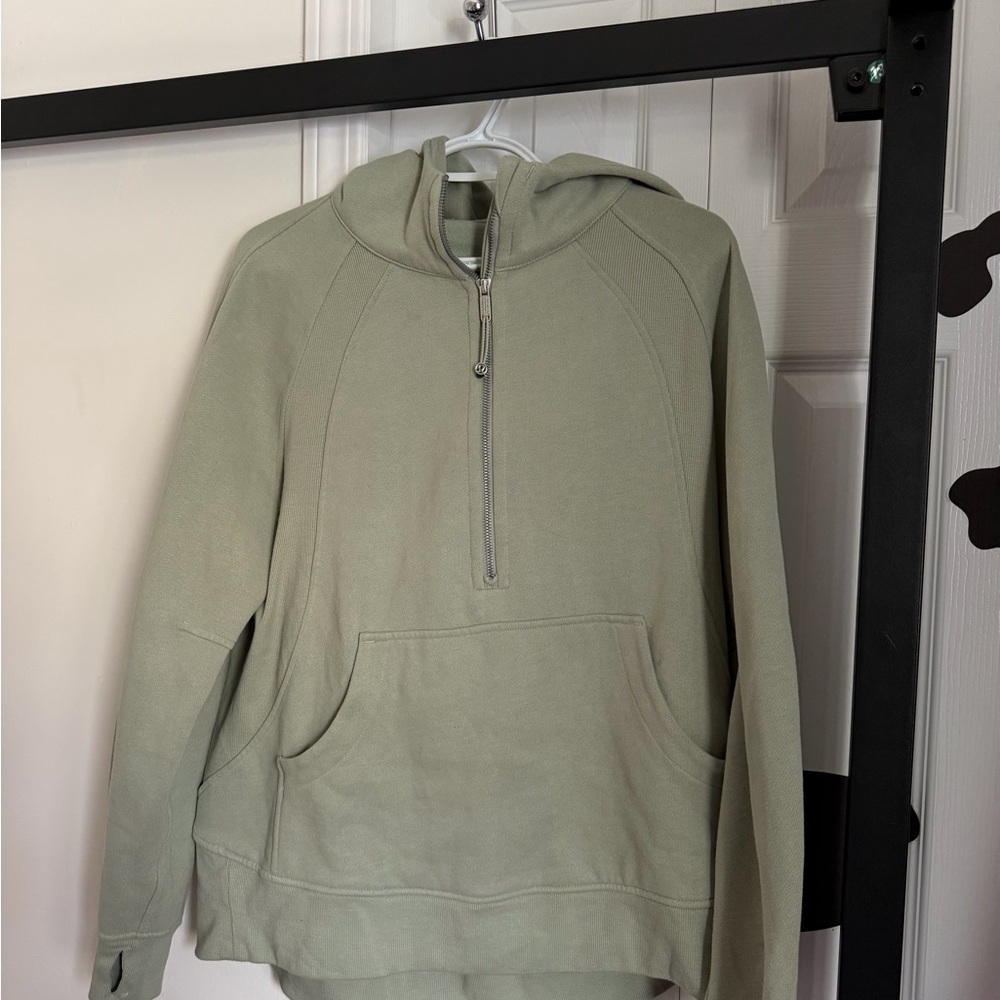 lululemon athletica Women's Half-Zip Hoodie - Sage Green